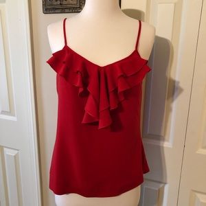 Mossimo Ruffled Red Cami